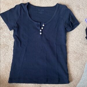 Brandy Melville Deep Blue Knit Top